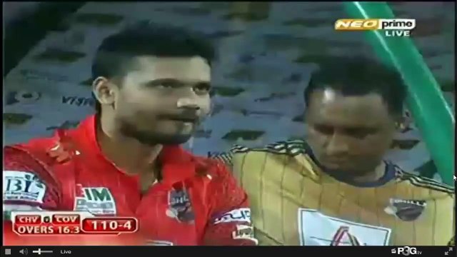 mohammad amir - clever bowling and took 2 wickets in one over vs comilla victorians