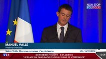 Emmanuel Macron candidat à la présidentielle : Manuel Valls le tacle dans la foulée