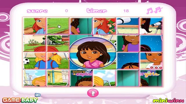 Game Baby Tv Episodes 61 - Dora The Explorer - Dora Driving Horse Jigsaw Games