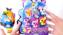 My Little Pony PLAY DOH Surprise EGG MLP Toys Rainbow Dash Fashems Series Playdough Toy Videos