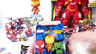 Play Doh Spiderman Surprise Egg Marvel Toys GIANT IRONMAN HULKBUSTER Toy Playdough Videos