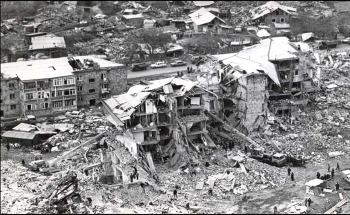 Tremblement de Terre en Arménie. de 1989