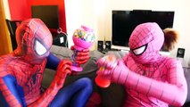 Spiderman Becomes Very Small vs Maleficent! Frozen Elsa is Attacked! Fun Superheroes in Real Life