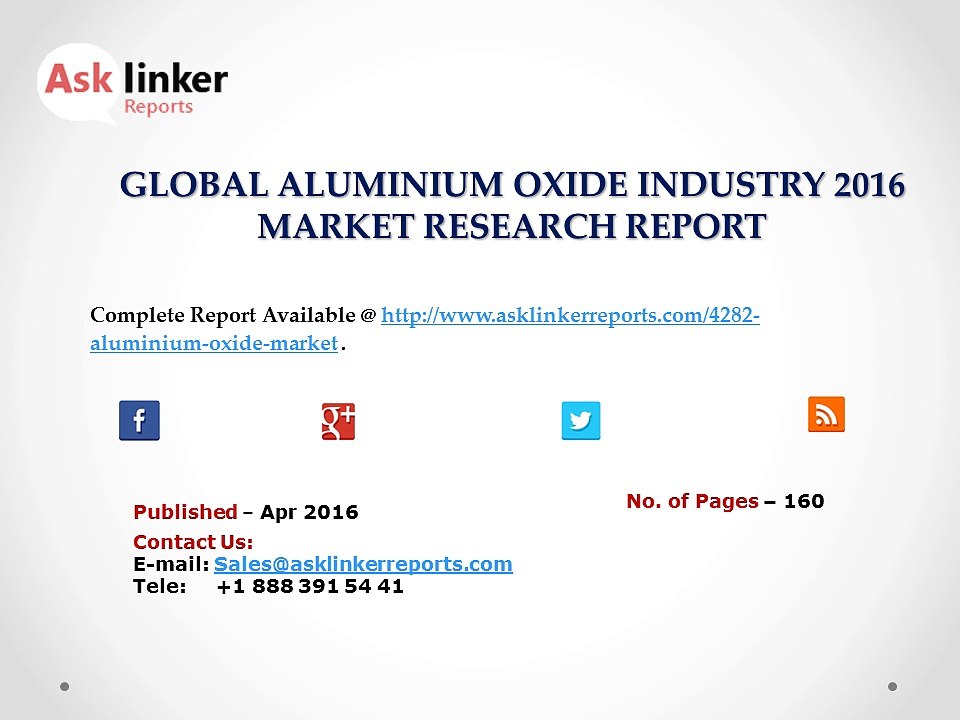 Aluminium Oxide Market Production Value, Profit Margin, Average Cost, Price, Analysis and Forecasts 2020