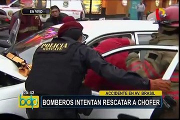 Pueblo Libre: taxista herido tras choque vehicular