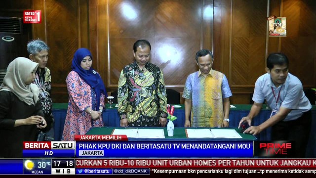 KPU DKI-Beritastu Tv Teken MoU