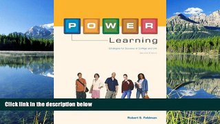 For you POWER Learning: Strategies for Success in College and Life with CD-ROM