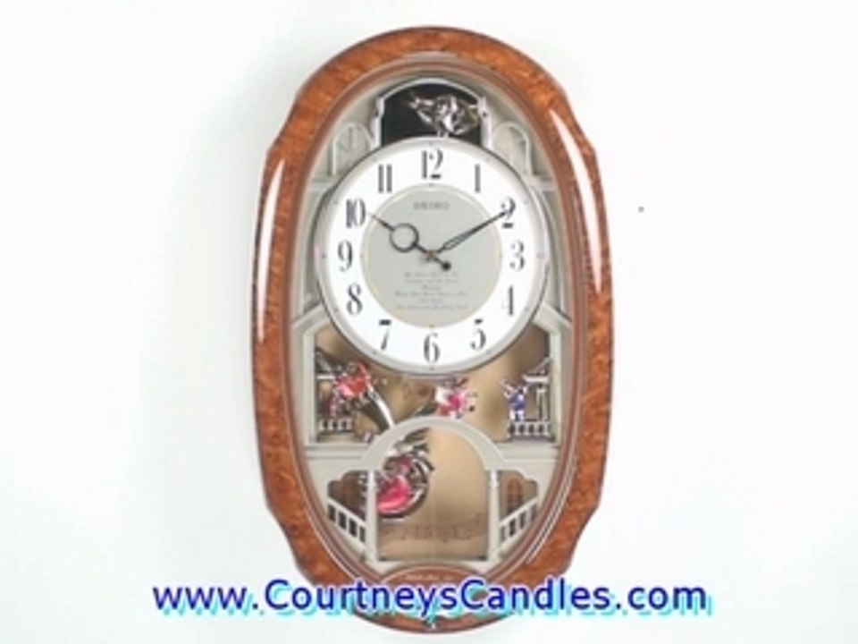 Seiko QXM146BRH Melodies in Motion Clock
