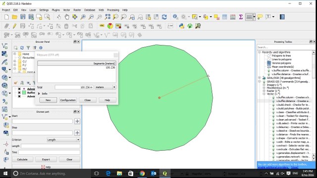 QGIS Tutorial: How to create buffer for point feature in QGIS 2017