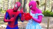 JACK FROST Becomes SPIDERMAN & FROZEN ELSA Becomes SUPERMAN! w/ Pink Spidergirl & Werewolf Pranks :)
