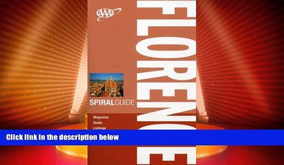 Big Deals  AAA Spiral Florence (AAA Spiral Guides: Florence)  Full Read Best Seller