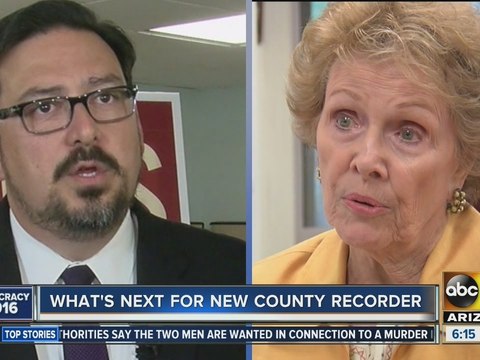 What's next for the new Maricopa County Recorder once he replaces Helen Purcell?