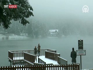 Bolu Dağı beyaza büründü