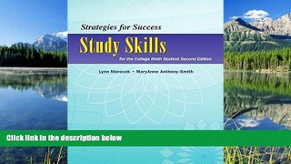 Choose Book Strategies For Success: Study Skills for the College Math Student (2nd Edition) (Study