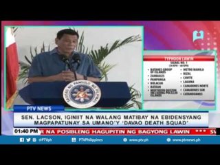 Sen. Lacson, iginiit na walang matibay na ebidensyang magpapatunay sa umano'y 'Davao Death Squad'