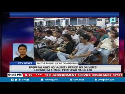 Pagpapalawig ng validity period ng driver's license sa 5 taon, ipinatupad na ng LTO