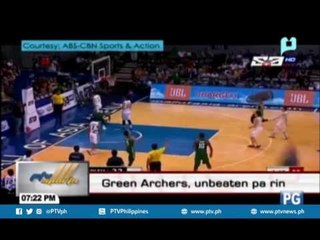 Green Archers, unbeaten pa rin