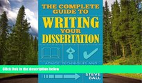 Fresh eBook The Complete Guide to Writing Your Dissertation: Advice, Techniques and Insights to
