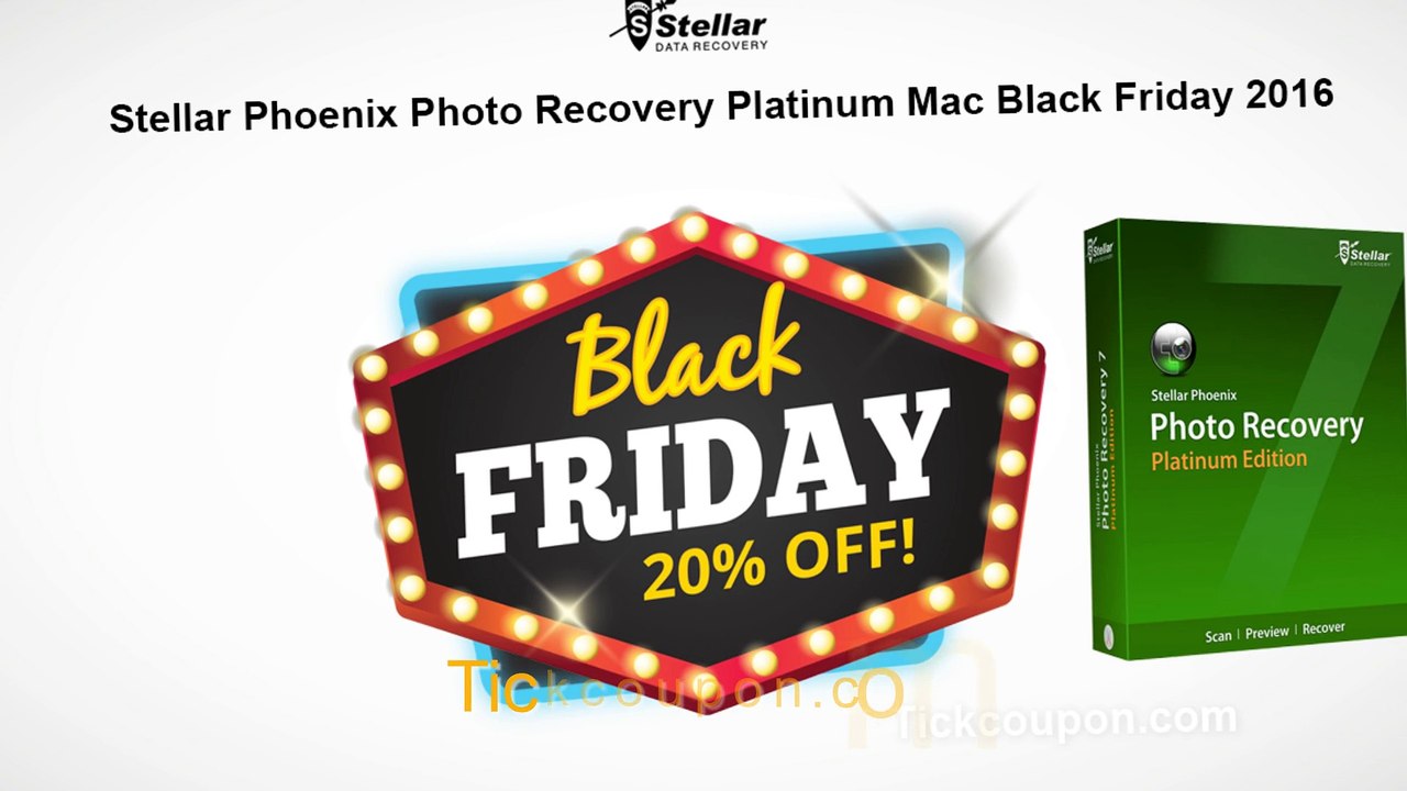 Save 20% Stellar Phoenix Photo Recovery Platinum Mac Black Friday 2016