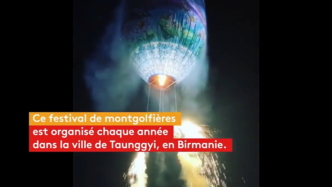 Des montgolfières explosives en Birmanie