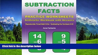 eBook Here Subtraction Facts Practice Worksheets Arithmetic Workbook with Answers: Reproducible