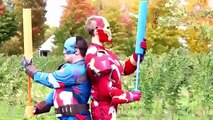 Captain America vs Iron Man in real life superhero battle superheroes fun time captain america vs ir