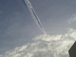 Black Chemtrail over Mellieha