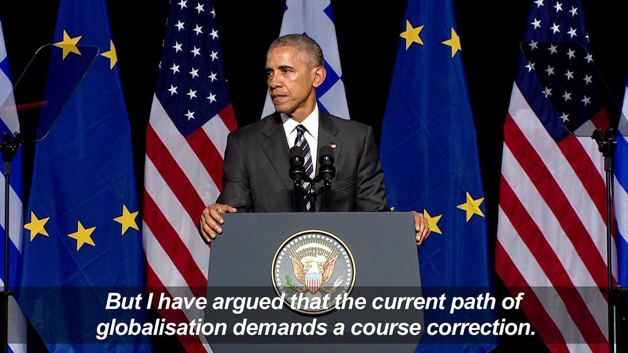 Obama urges 'course correction' on globalisation