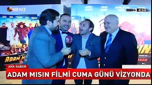 Adam Mısın filmi oyuncuları Beyaz Ana Haber'de