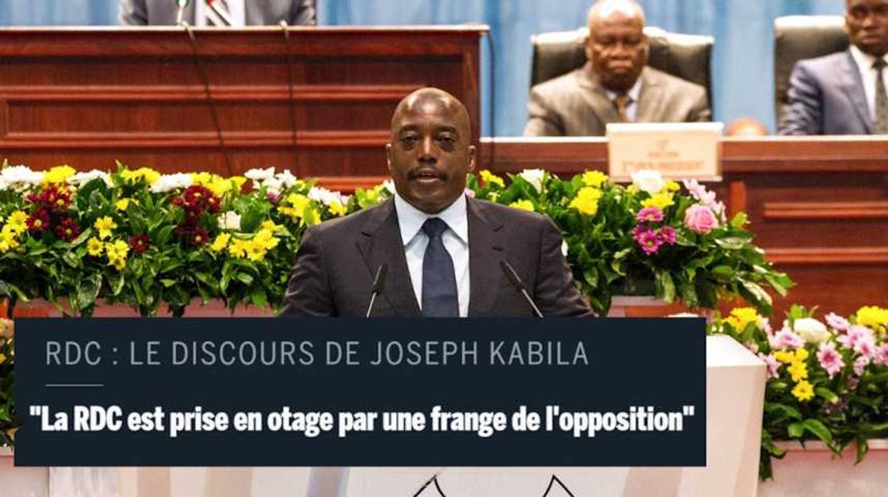 Joseph Kabila : "La RDC est prise en otage par une frange de la classe politique"