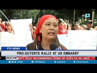 Pro-Duterte rally at US Embassy