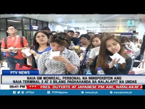 NAIA GM Monreal, personal na ininspeksyon ang NAIA Terminal 2 at 3 bilang paghahanda sa #Undas2016