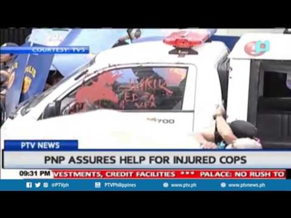 PNP assures help for injured cops