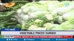 Vegetables prices surged