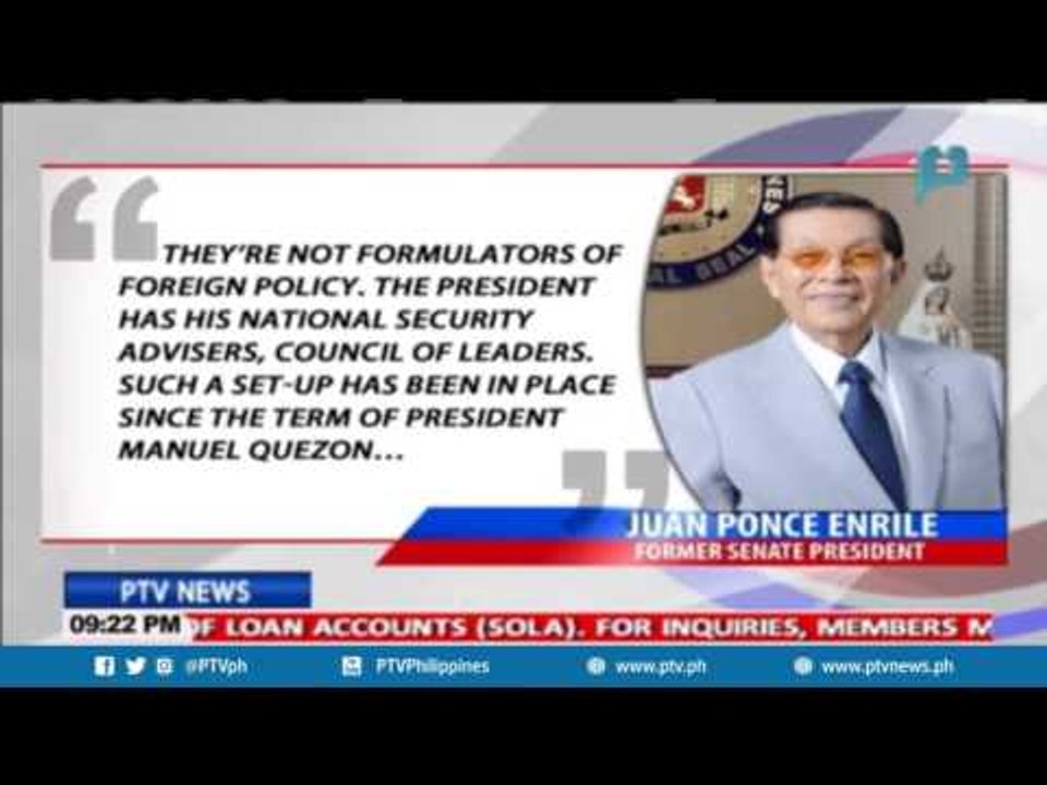 Enrile on Duterte: When it comes to right, he has the right to do it