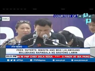 Pangulong Duterte, binisita ang mga lalawigang malubhang napinsala ng bagyong #LawinPH