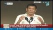 Pres. Duterte delivers a speech in the Philippine Economic Forum