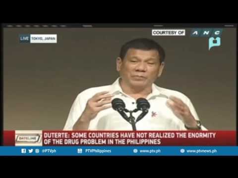 Pres. Duterte delivers a speech in the Philippine Economic Forum