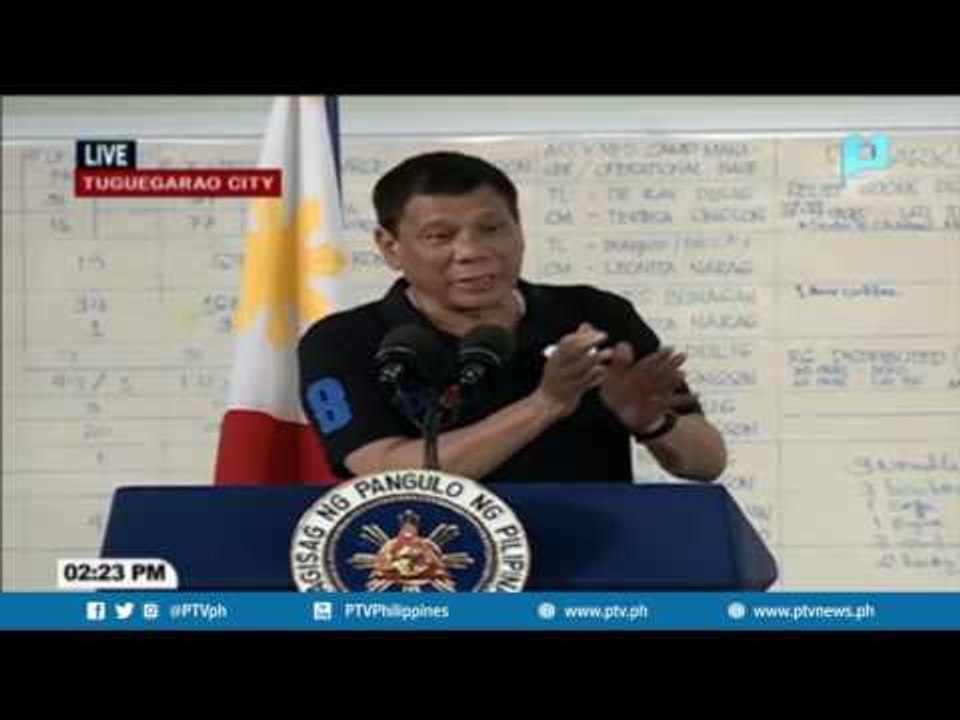 Pagbisita ni Pres. Duterte sa mga nasalanta ng #LawinPH sa Tuguegarao