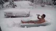 Norwegian Celebrates First Snow by Drinking Vodka in His Underwear