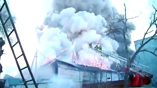 Fireworks Warehouse Explodes While Firefighters Try To Extinguish Fire