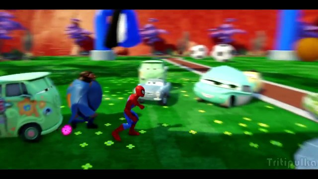 Мультик игра для детей Супергерой Человек Паук и Тачки Машинки Дисней Superhero Spiderman Fun