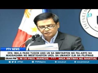 Tugon ni UN Special Rapporteur on EJK Agnes Callamard sa paanyaya ng gobyerno, hinihintay pa ng DFA
