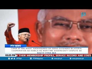 GLOBALITA: China at Malaysia, nagkasundo sa isang extend bilateral cooperation