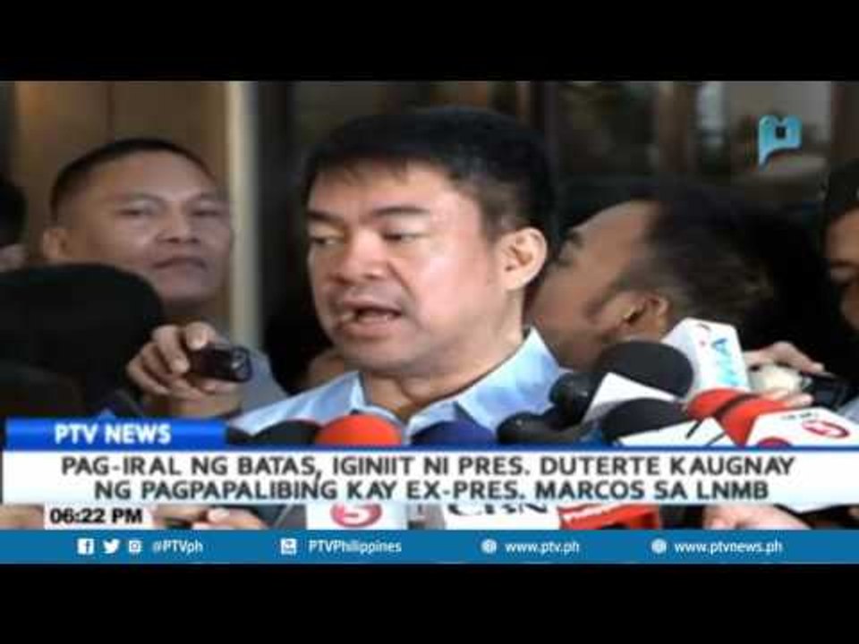 Pag-iral ng batas, iginiit ni Pangulong Duterte kaugnay ng pagpapalibing kay ex-Pres. Marcos sa LNMB