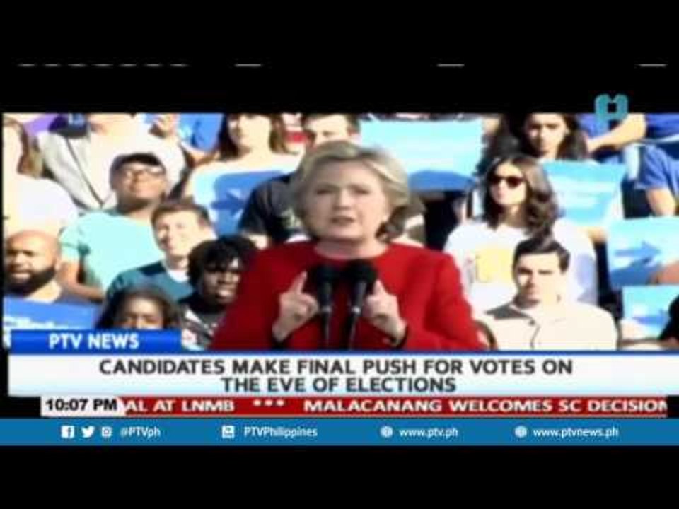 GLOBAL NEWS: Candidates make final push for votes on the eve of elections