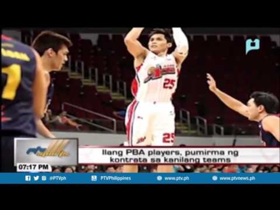 Ilang PBA players, pumirma ng kontrata sa kanilang teams