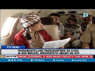 Pansamantalang pagsusupinde sa kaso ni Nur Misuari, nirerespeto umano ng AFP