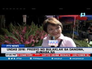 Presyo ng mga bulaklak sa Dangwa, bumaba na