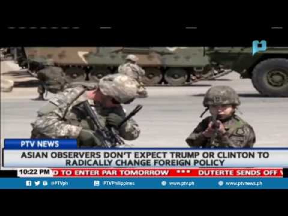 Asian observers don't expect Trump or Clinton to radically change foreign policy